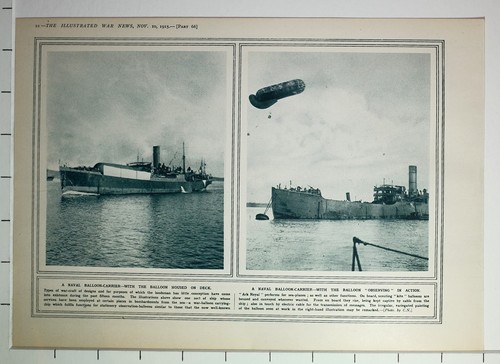 1915 wwi ww1 - print, naval